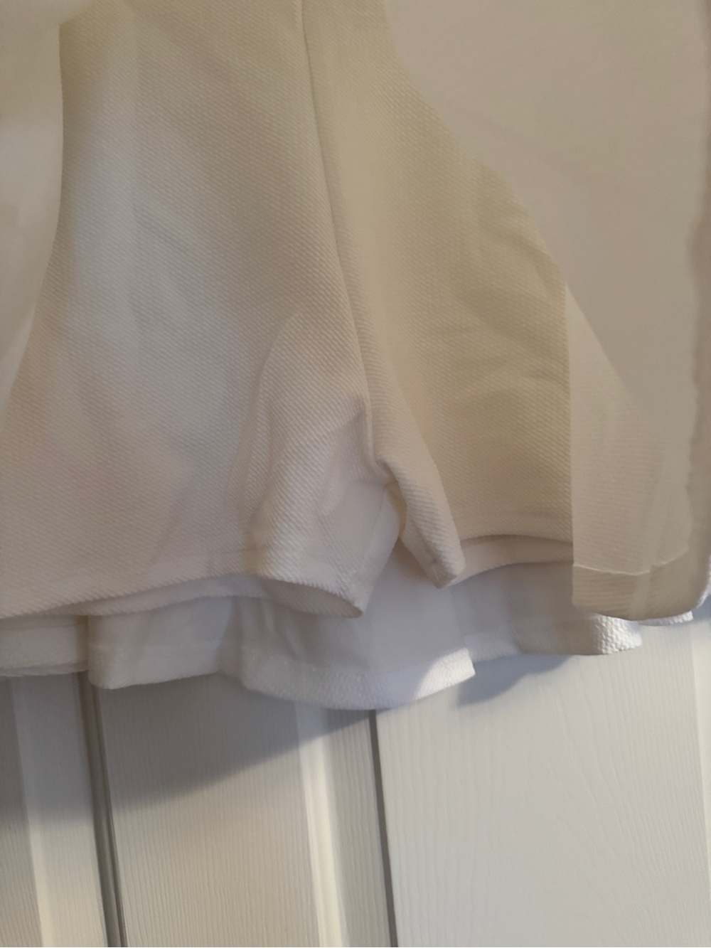 Premium White Textured Women's Skort - Picture 7 of 11